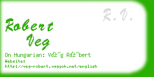 robert veg business card